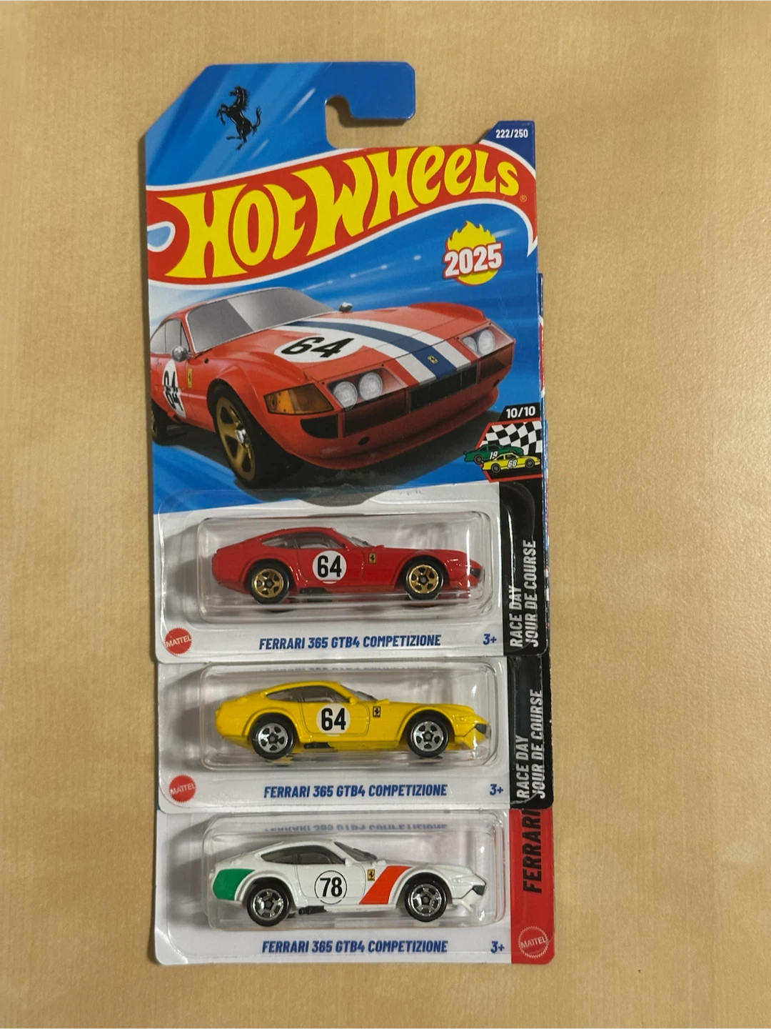 Hot Wheels Ferrari 365 GTB4 Competizione 62/250 Die-cast Car