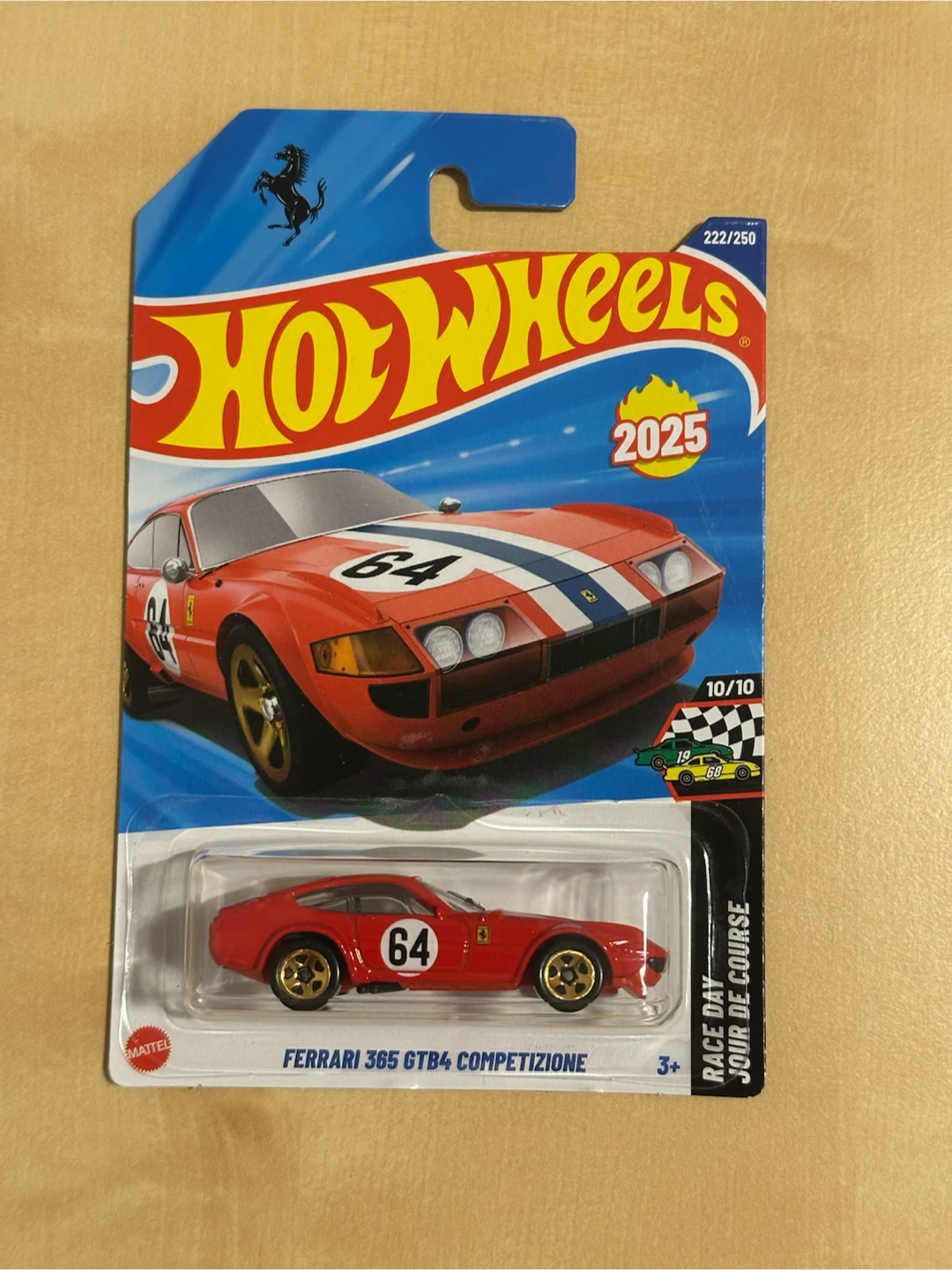 Hot Wheels Ferrari 365 GTB4 Competizione 62/250 Die-cast Car - photo 2