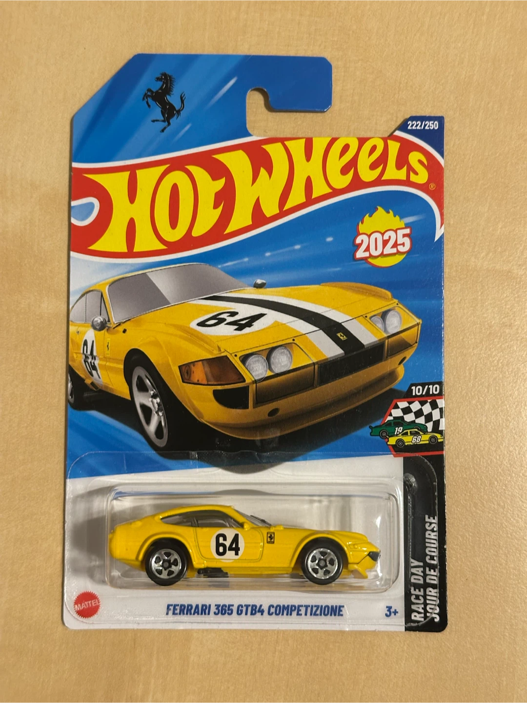 Hot Wheels Ferrari 365 GTB4 Competizione 62/250 Die-cast Car - photo 3