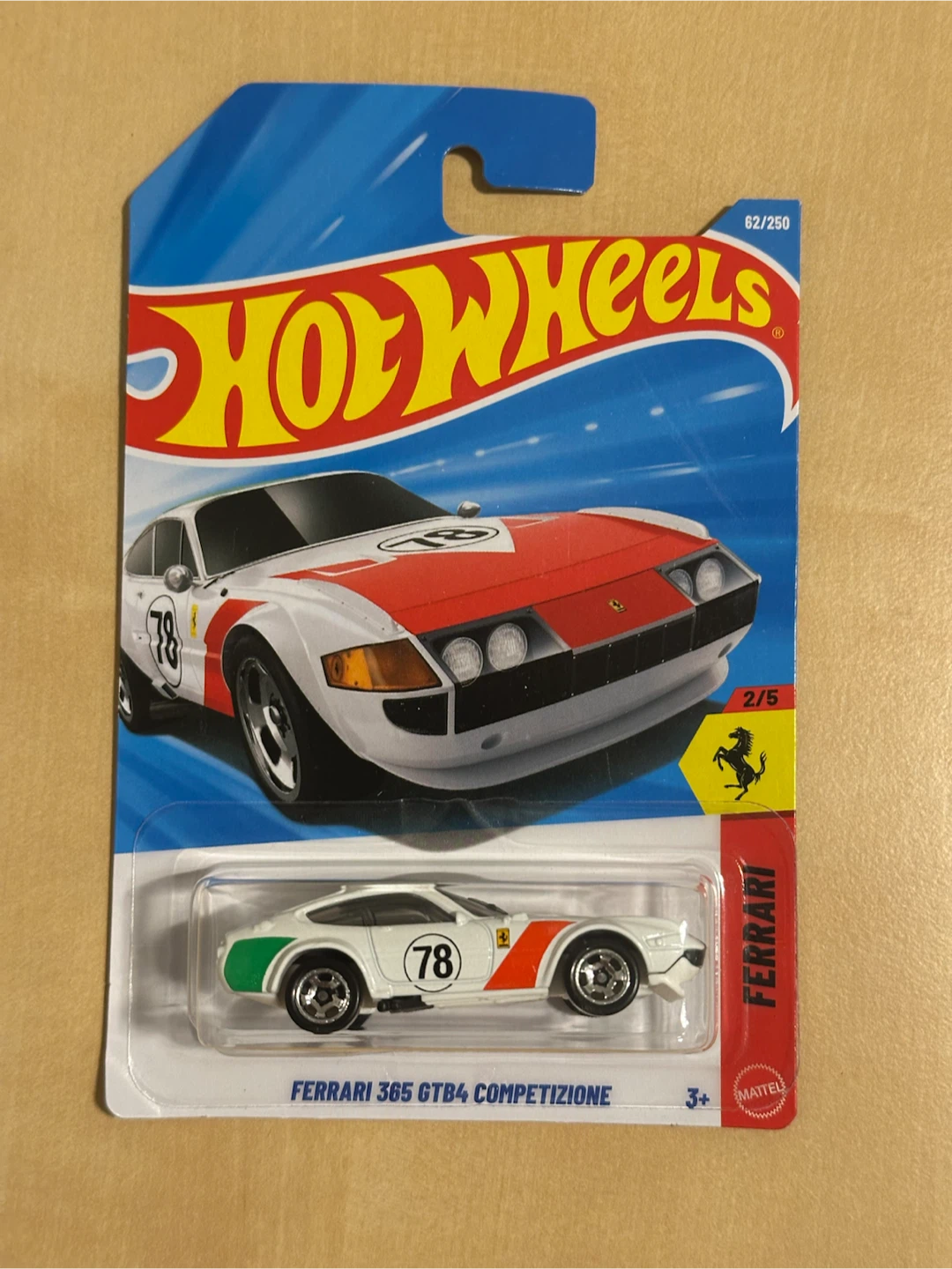 Hot Wheels Ferrari 365 GTB4 Competizione 62/250 Die-cast Car - photo 4