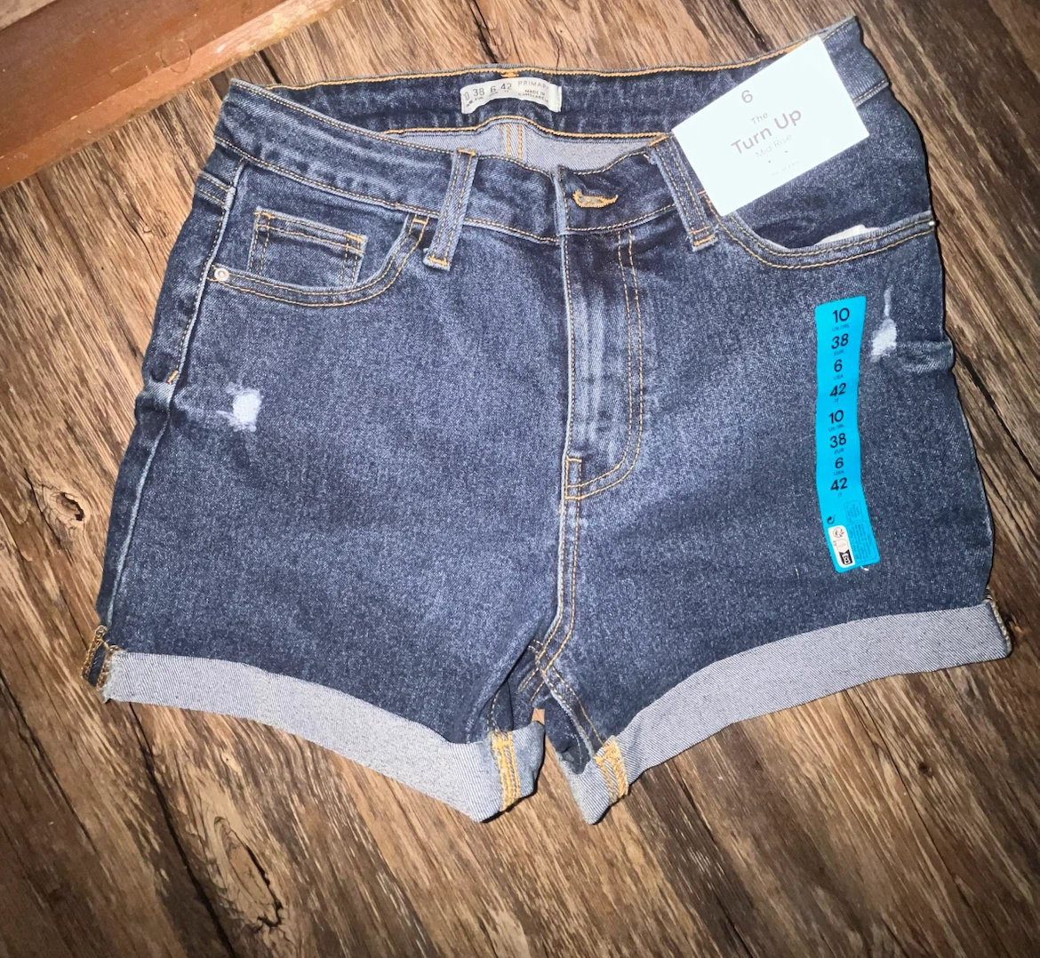 Primark Denim Shorts Size 6