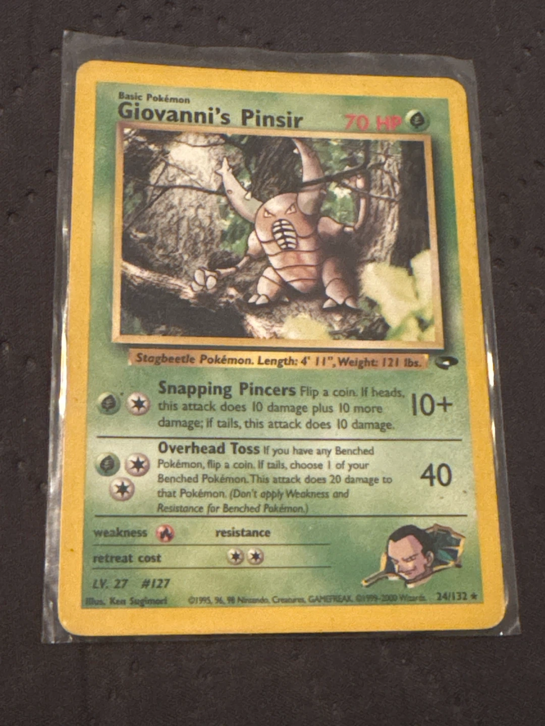 Giovanni's Pinsir Pokémon Unlimited Rare 24/132