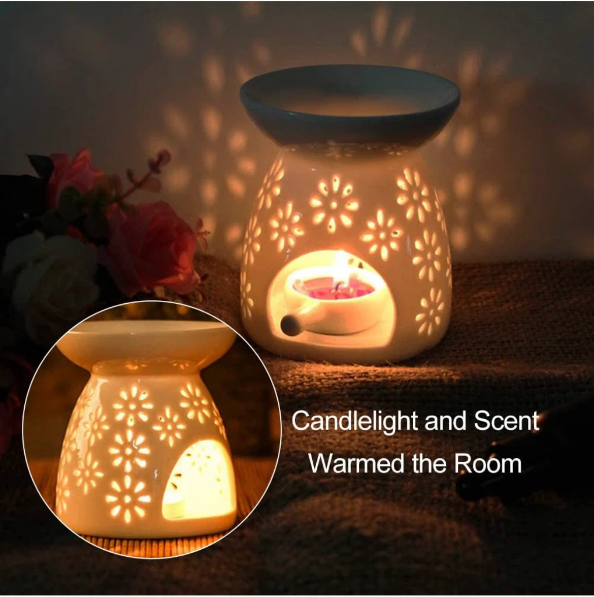 White Ceramic Oil/wax Burner - photo 3