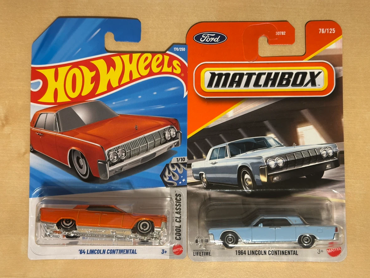Hot Wheels & Matchbox Lincoln Continental Die-Cast Cars