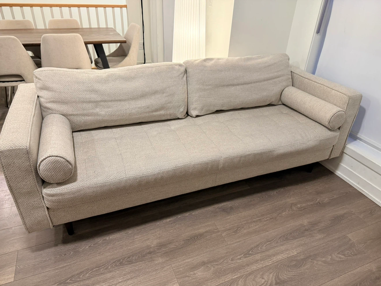 Structube Kinsey Mid-Century Modern 3-Seater Sofa