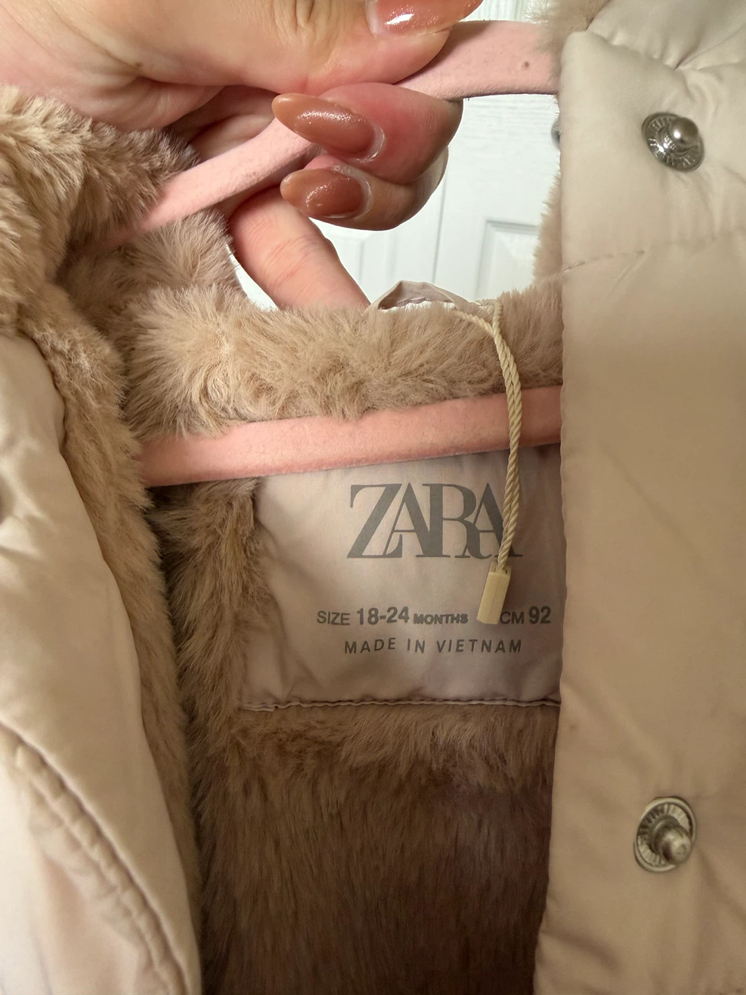 Zara Puffer Jacket - Baby Girls 18-24 Months - photo 3