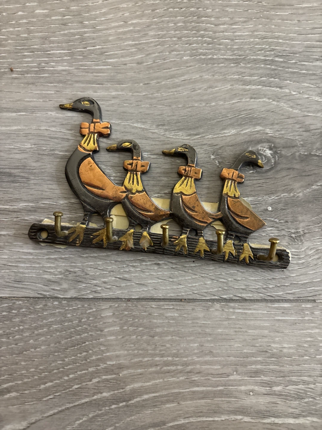 Duck Wall Hanger brass