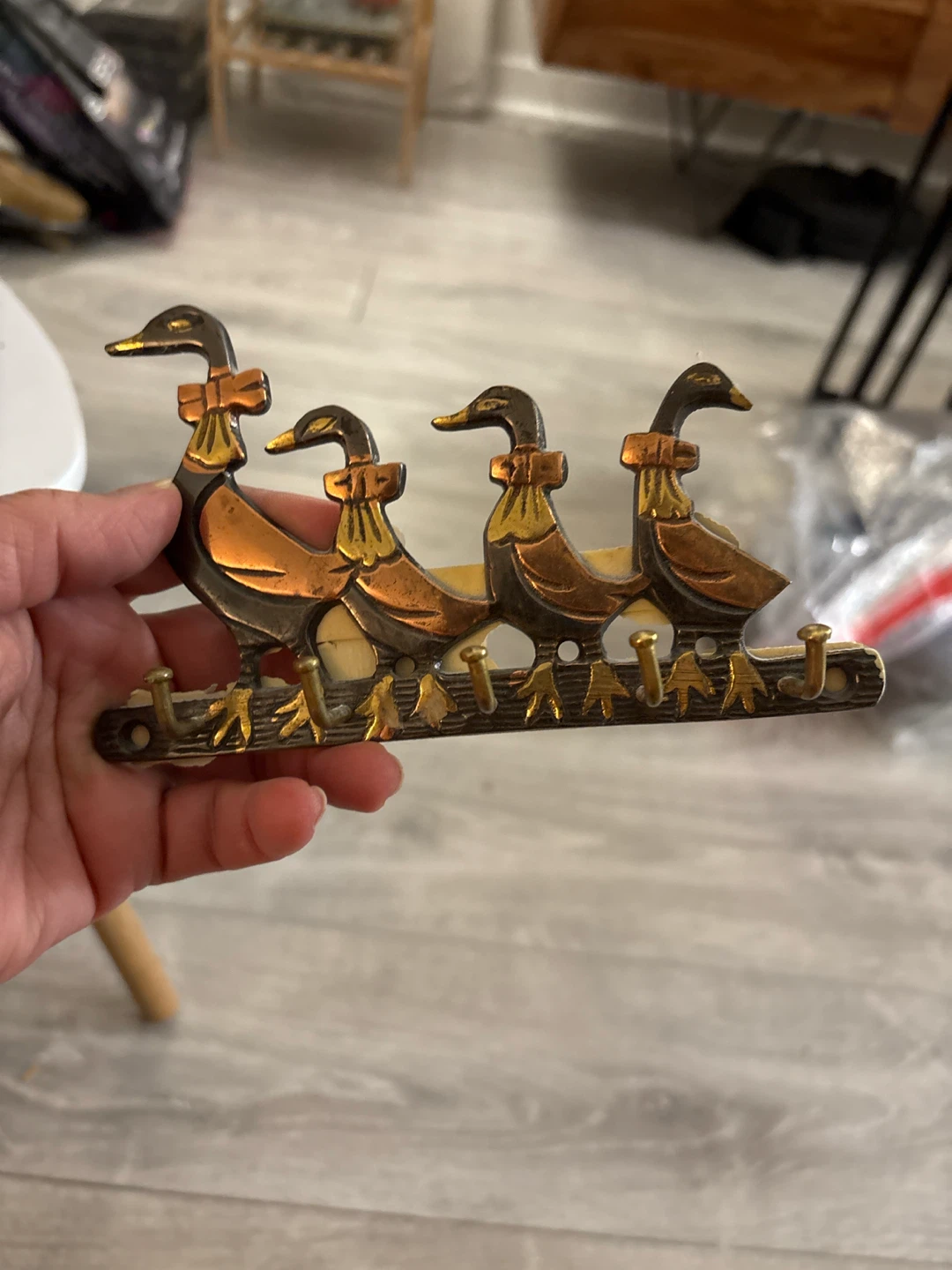 Duck Wall Hanger brass - photo 2