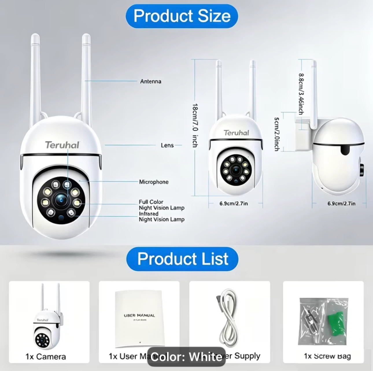 FHD Wireless WIFI Full HD Smart Security Camera - photo 4