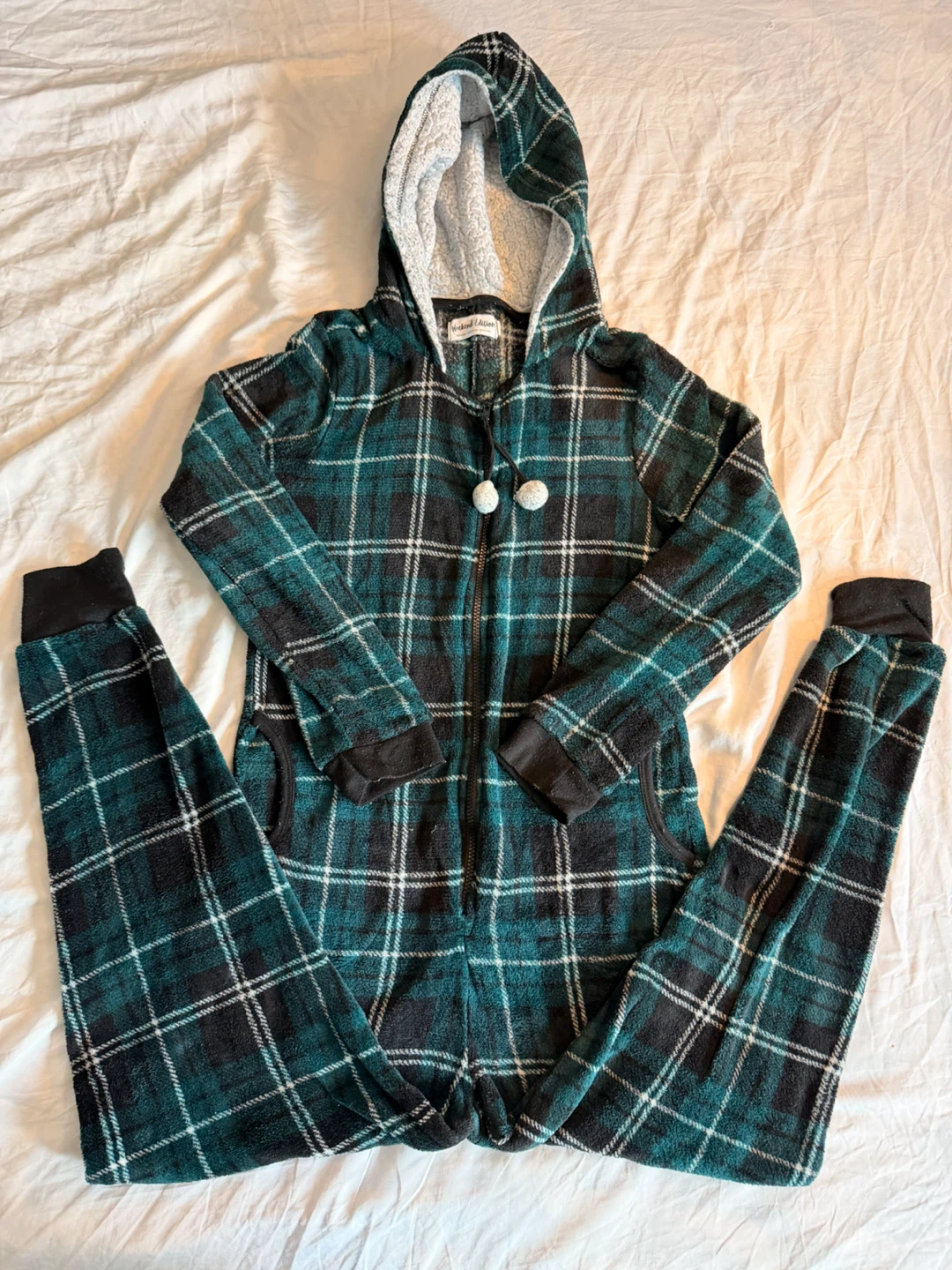 Plaid Hooded Onesie Pajamas - photo 2