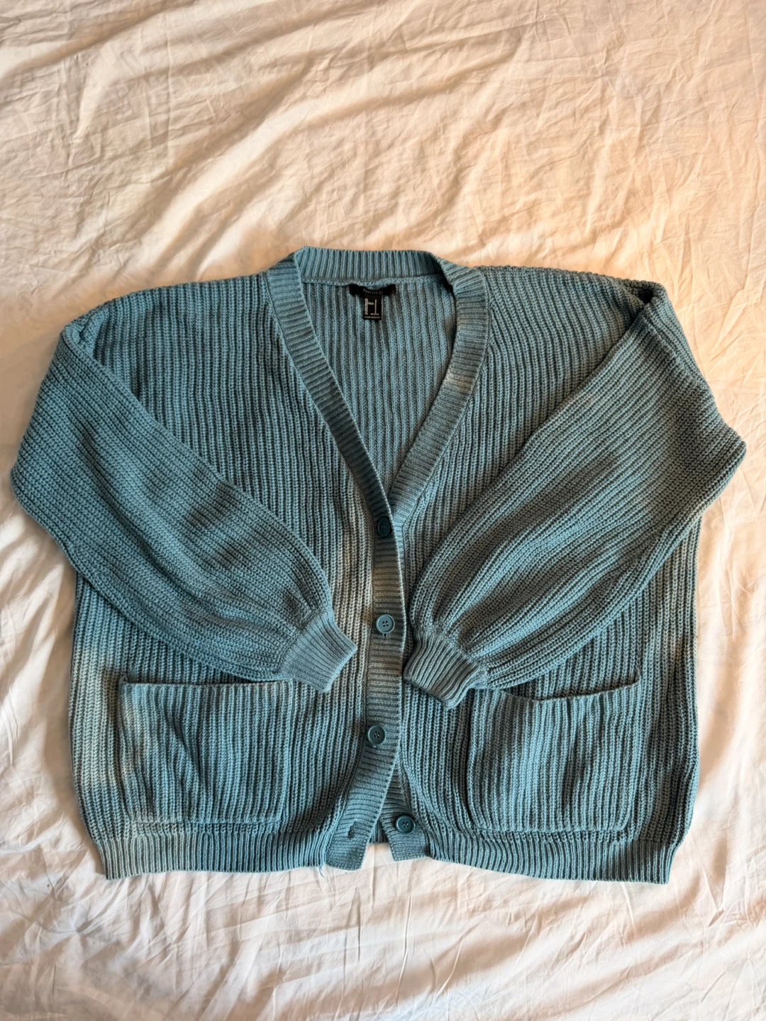 Forever 21 Blue Knit Cardigan - photo 2
