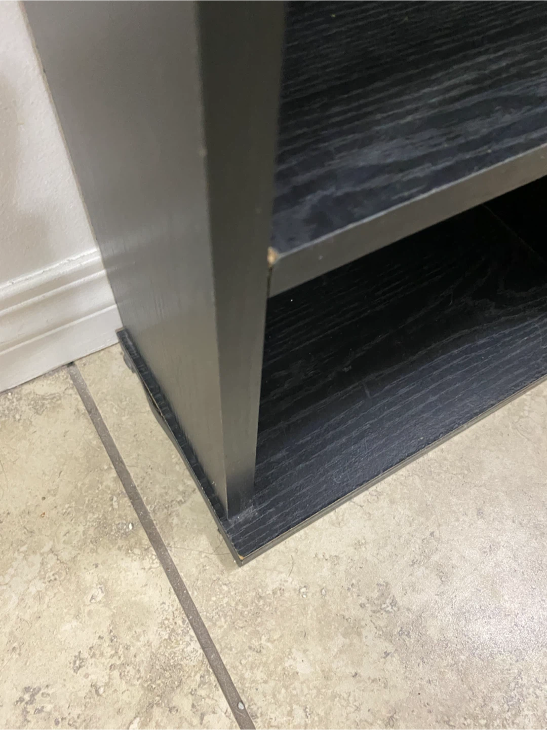Black Tall Storage Shelf - photo 3
