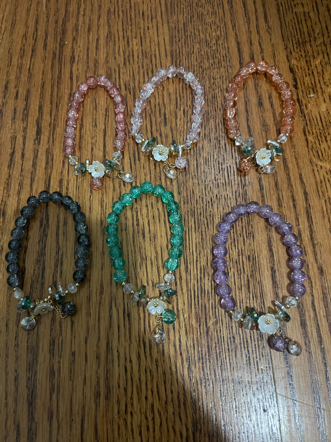 Matching handmade bracelets