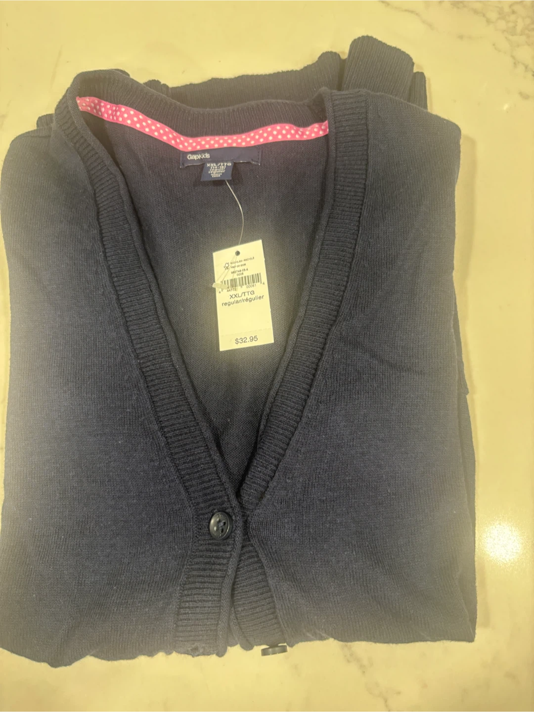 Gap Kids Navy Blue V-Neck Cardigan