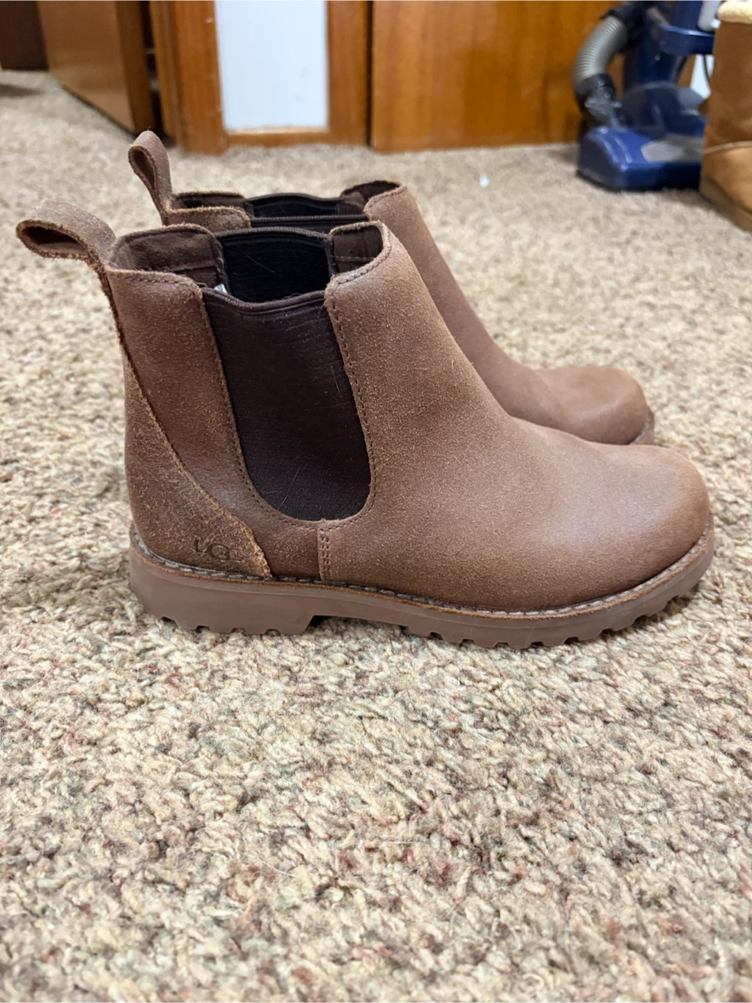 Ugg Youth's Brown Suede Chelsea Boots