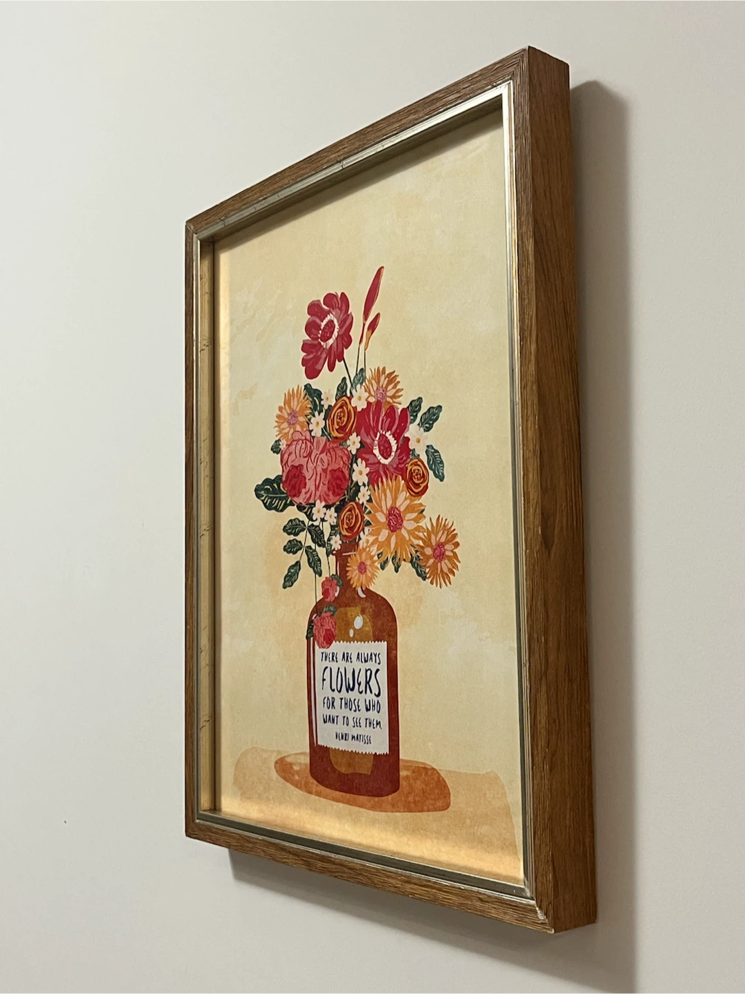 Final Sale - Framed Wall Art Print Henri Matisse Quote - photo 2