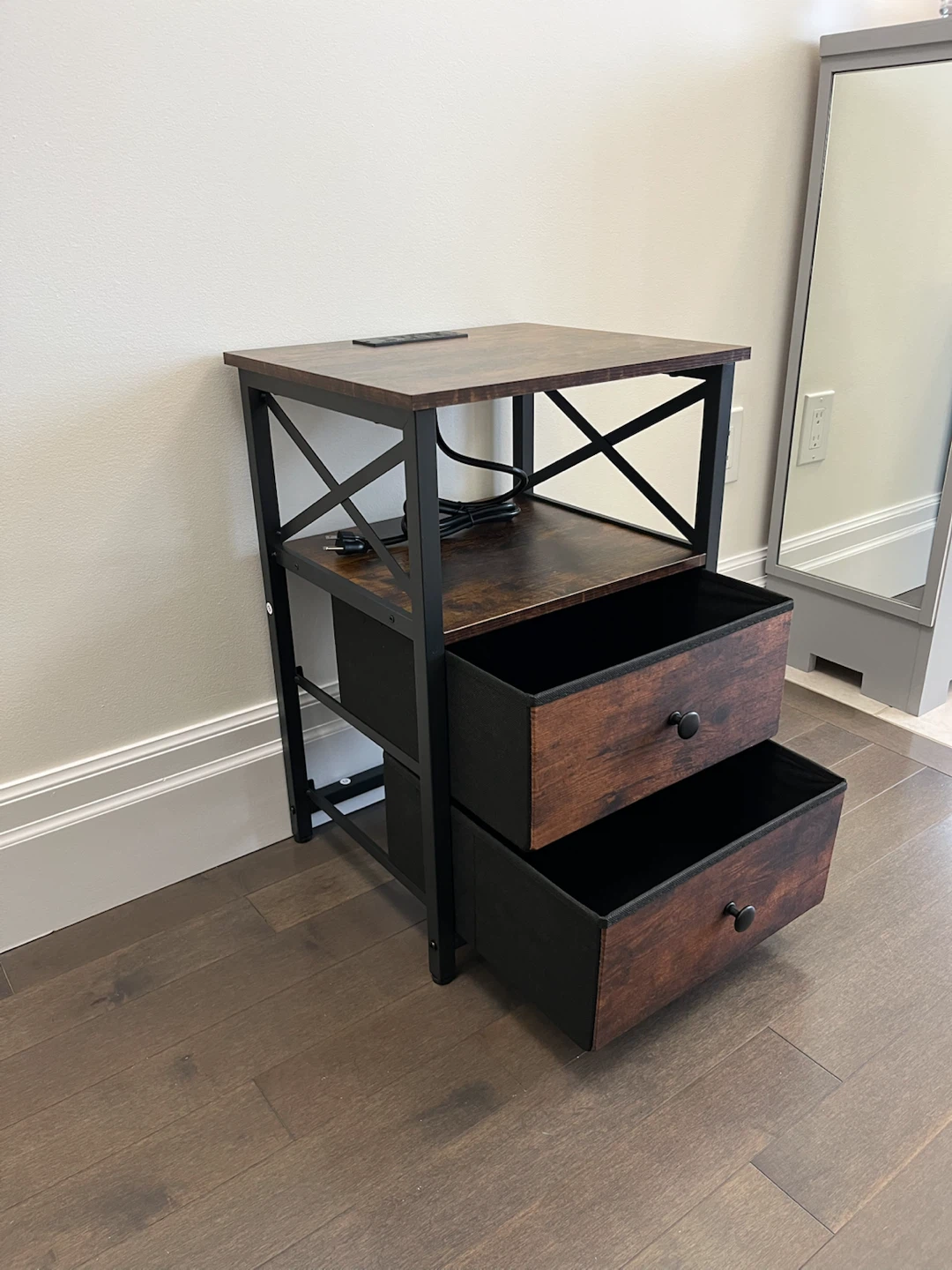 New 2-Drawer Table w/ Power & LED - photo 2