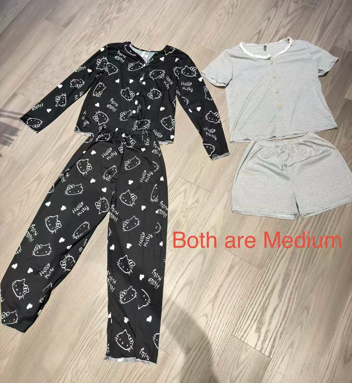 Hello Kitty Pajama and Light Grey Set - Medium