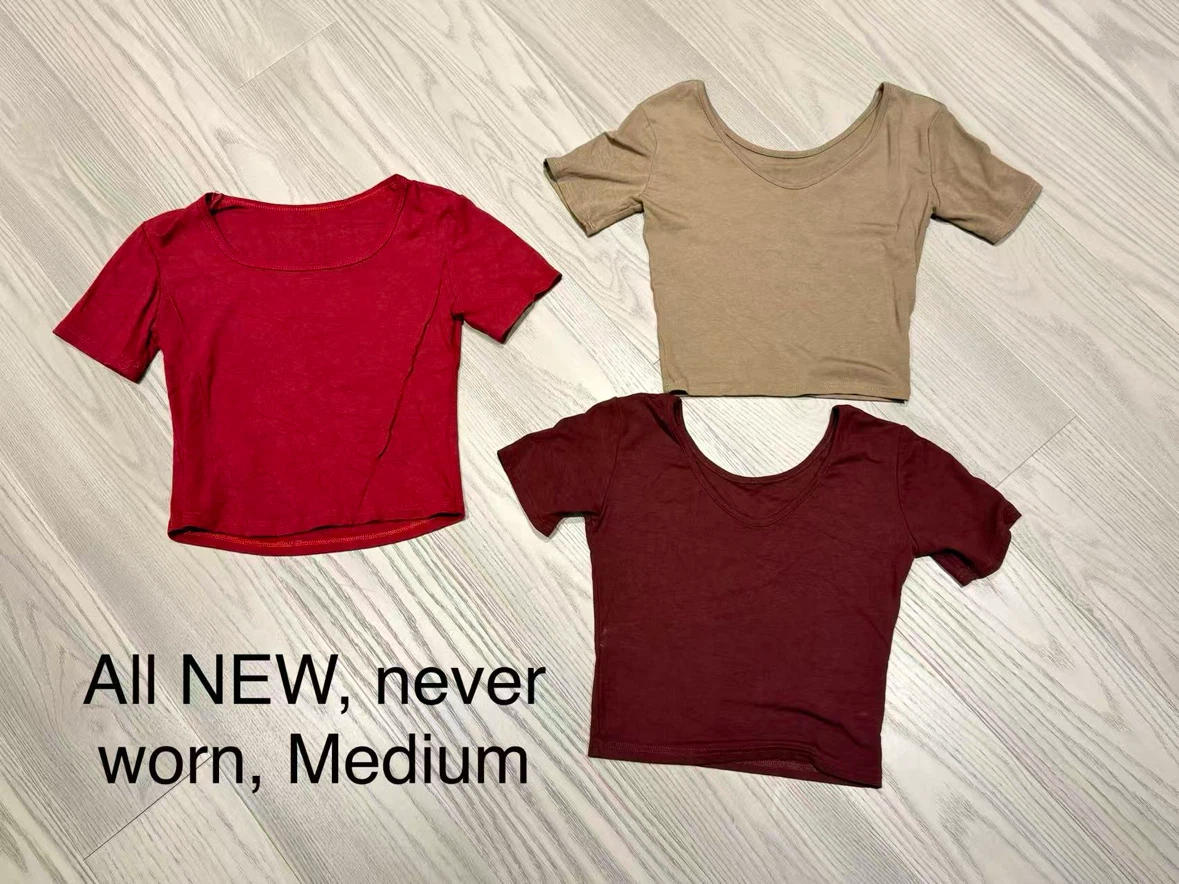 Three NEW Crop Tops - Medium