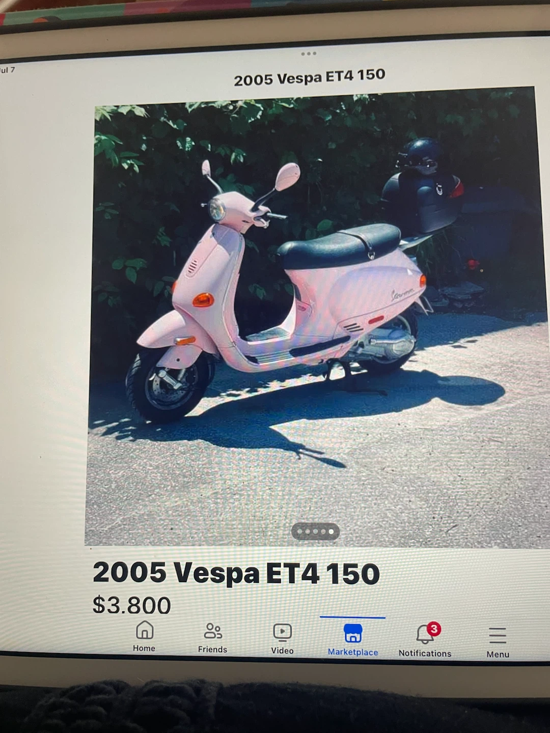 2005 Vespa ET4 150 Scooter - Pink - photo 2
