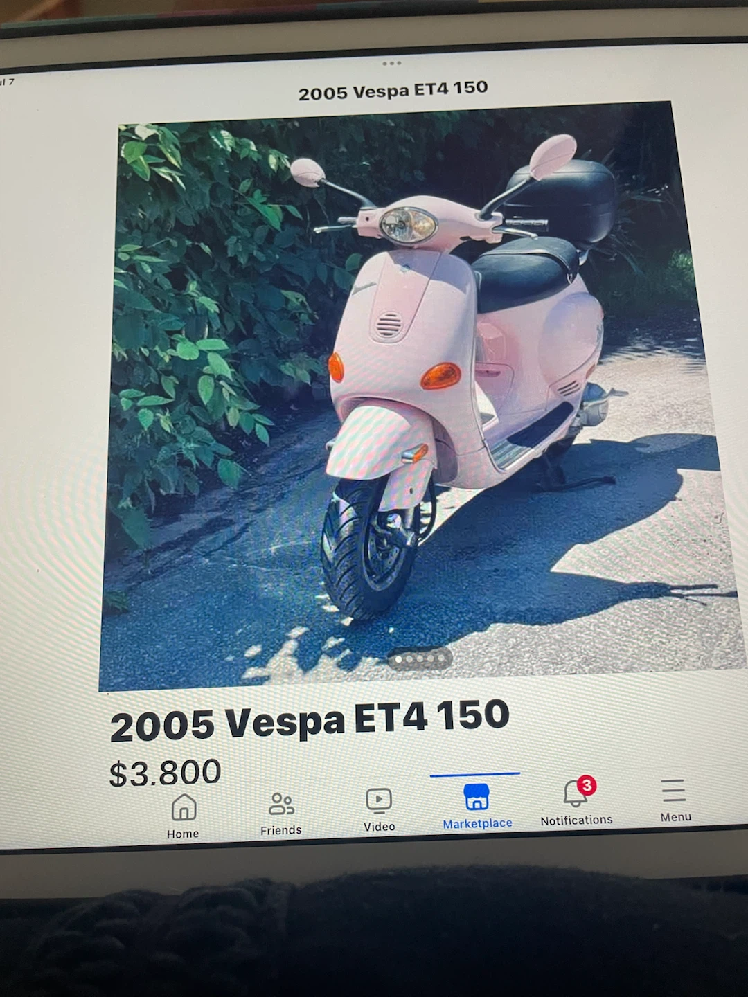 2005 Vespa ET4 150 Scooter - Pink - photo 4