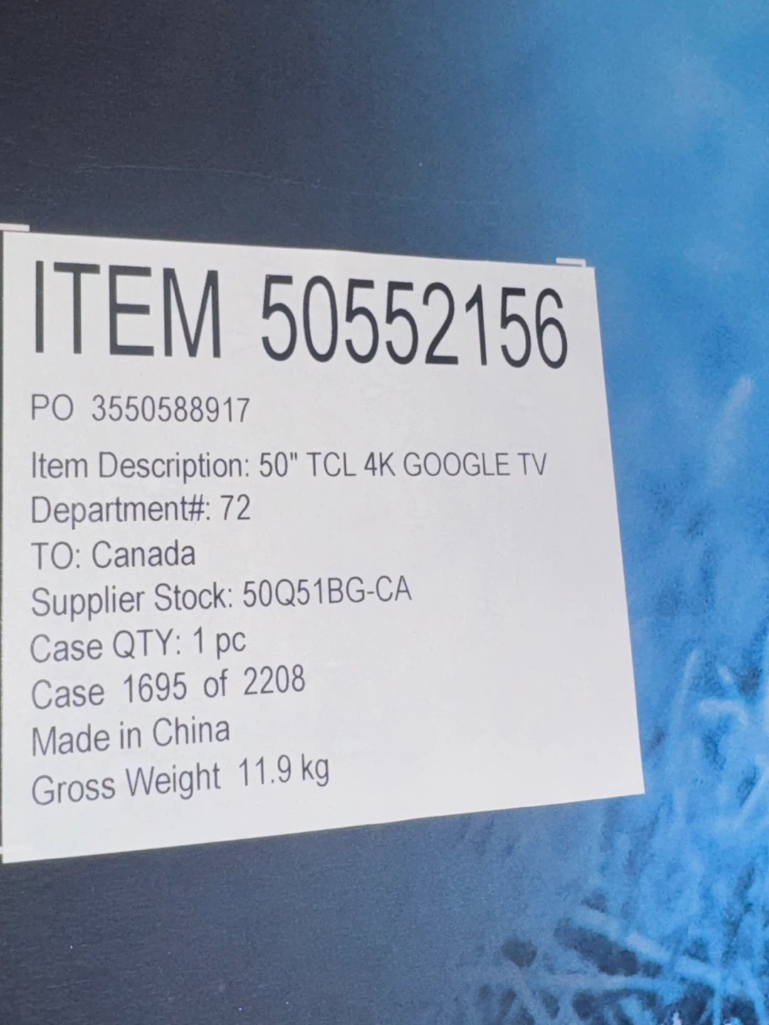TCL 50" 4K Google TV - photo 3