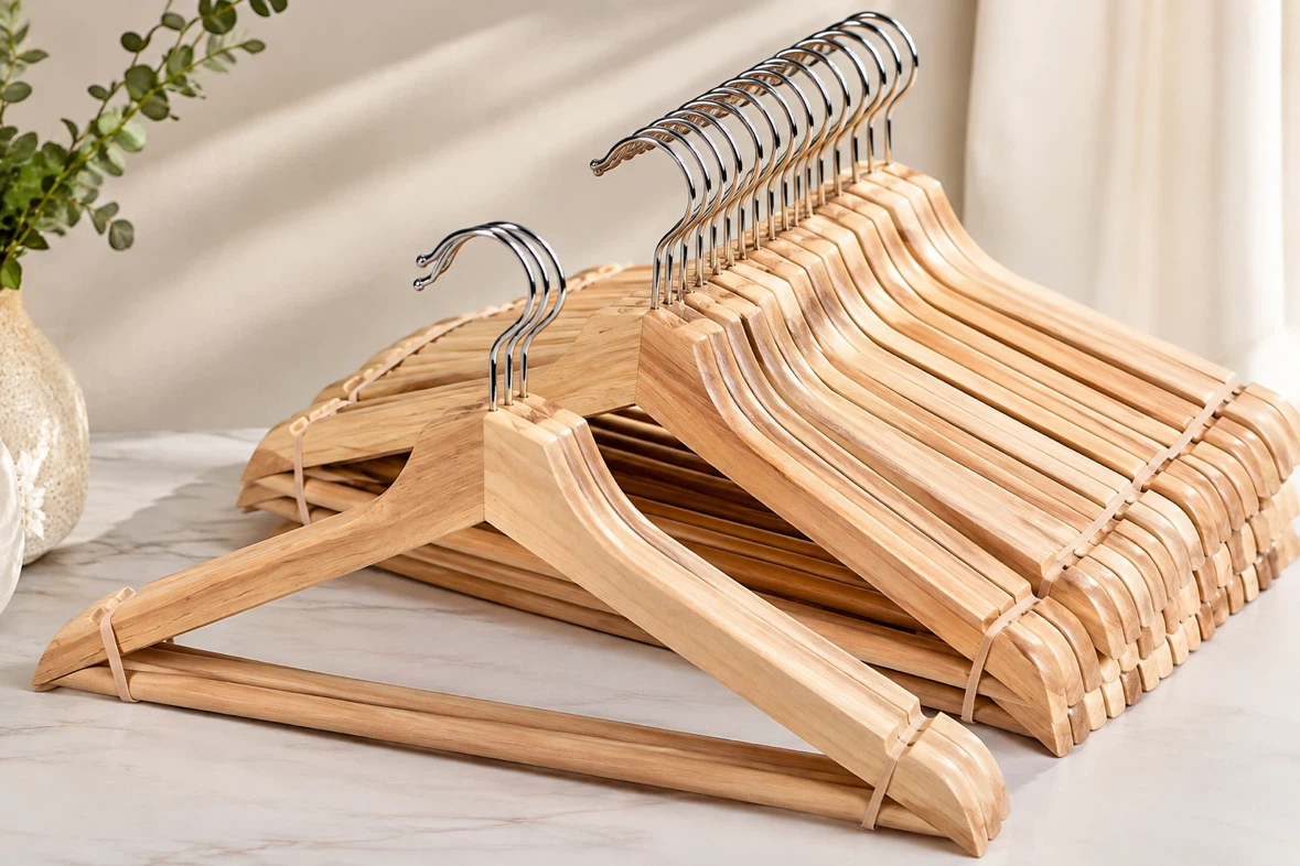 Solid Wood Clothes Hangers – Premium Quality
