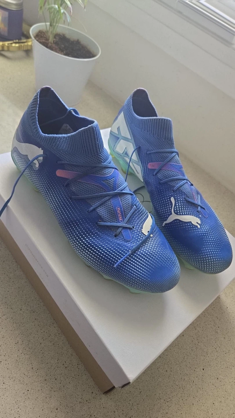 Puma Blue Soccer Cleats