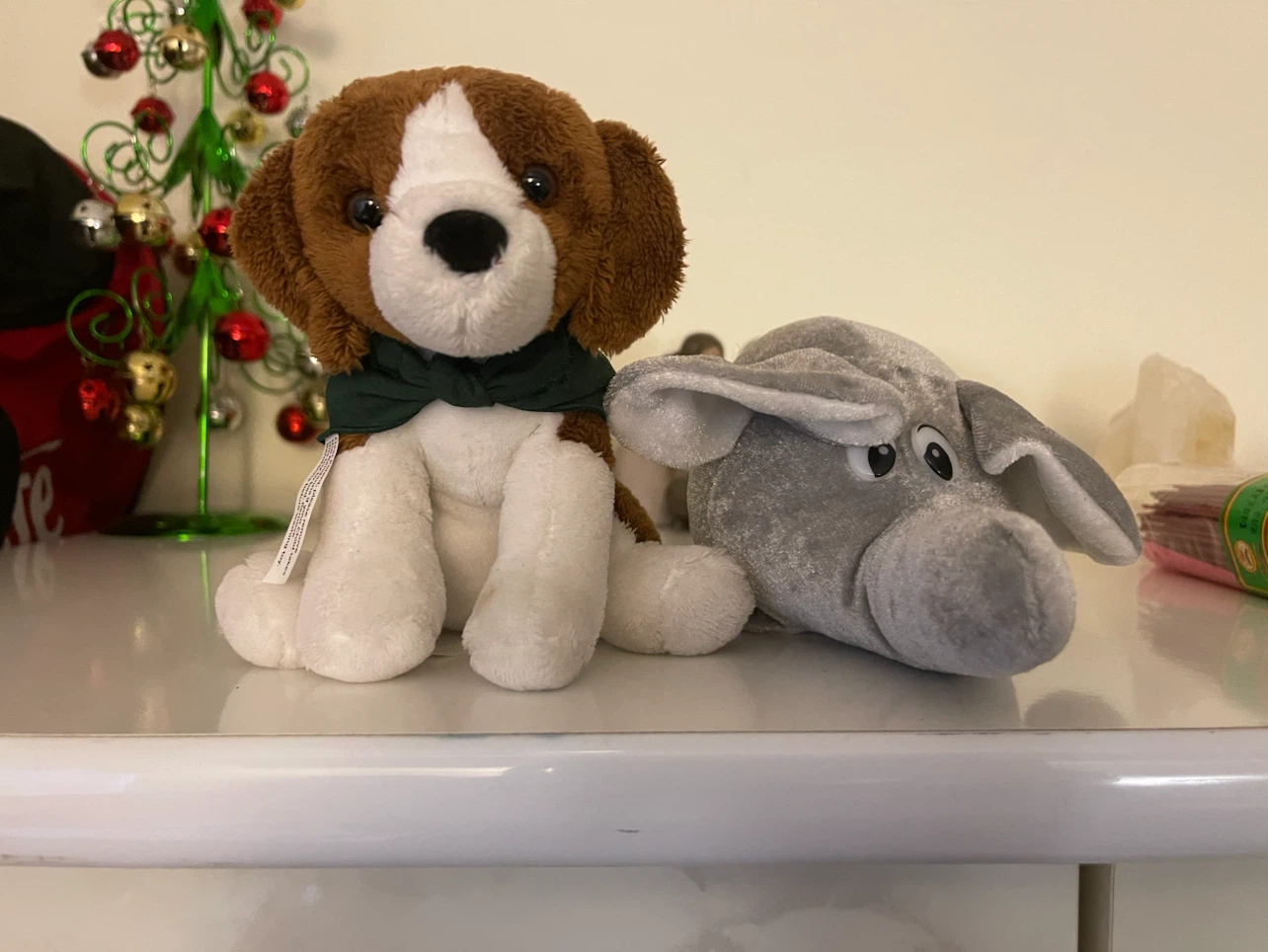 Plush Dog and Elephant Stuffed Animals