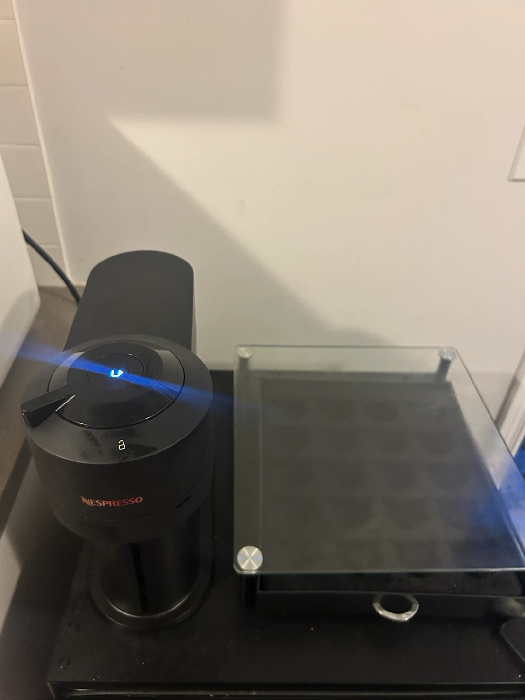 Nespresso Vertuo Next + Coffee Pod Dispenser