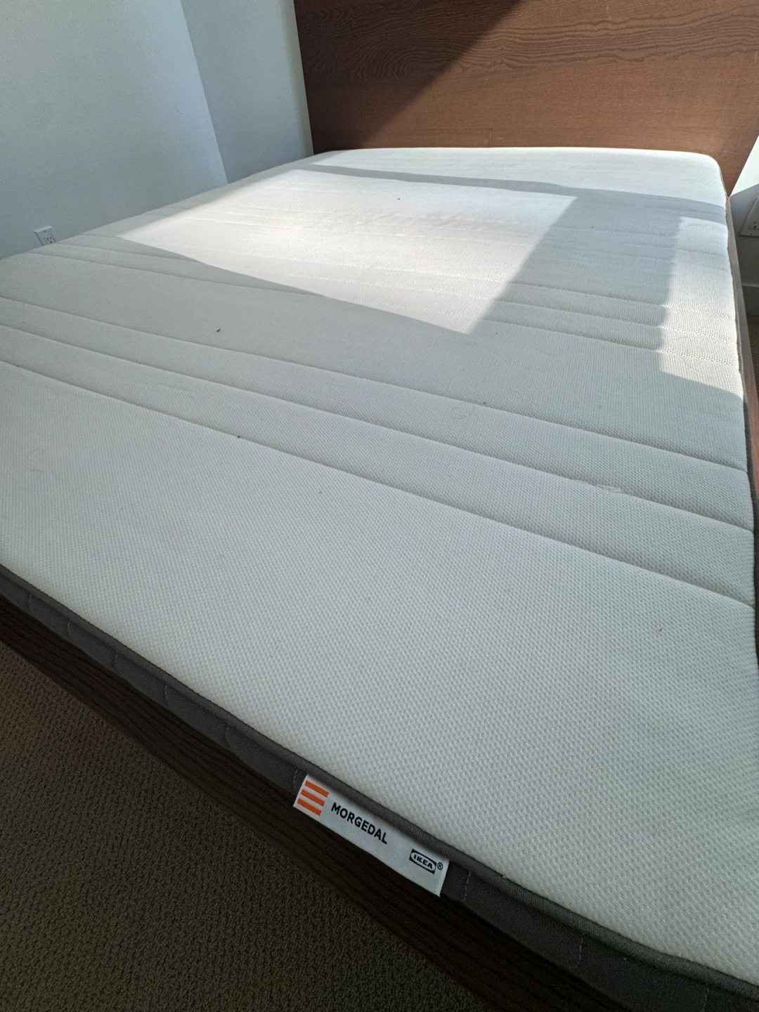 IKEA Bed Frame + Queen Mattress and Slatted Base - photo 4