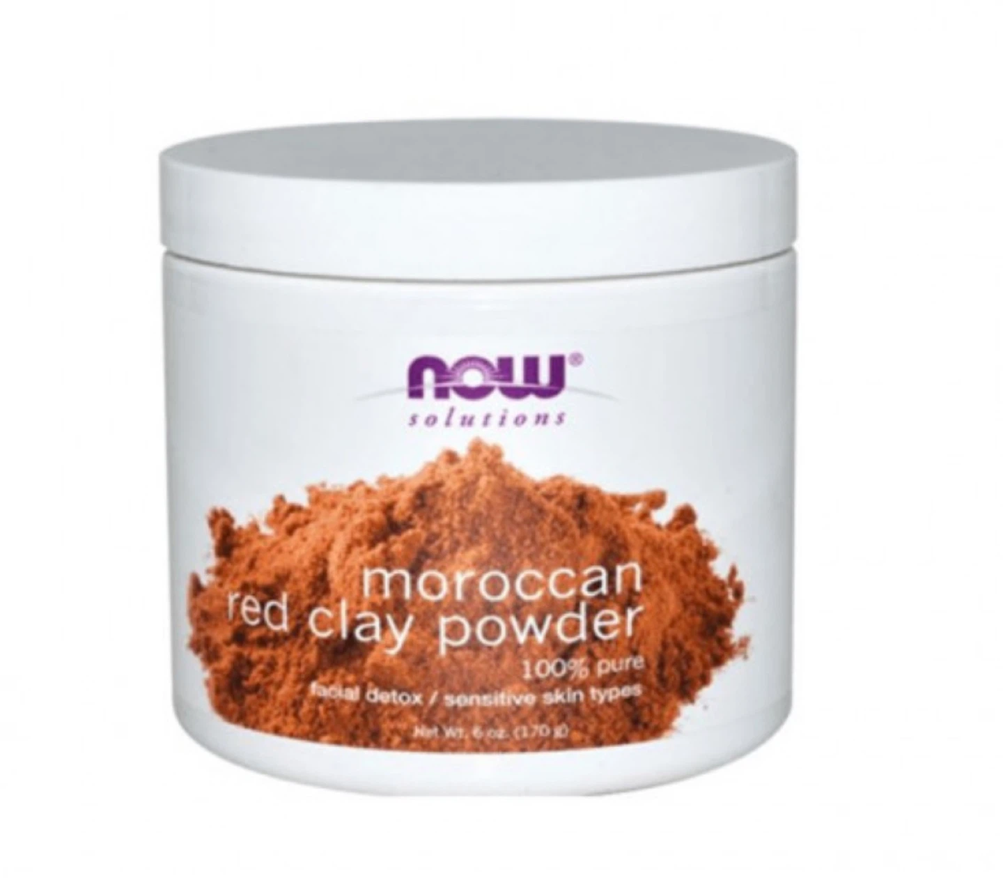 NOW Solutions Moroccan Red Clay Powder 6 oz (170g)