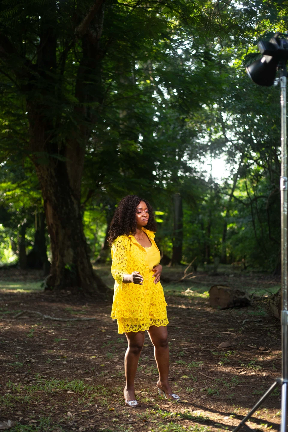 Yellow Lace 3-Piece Set