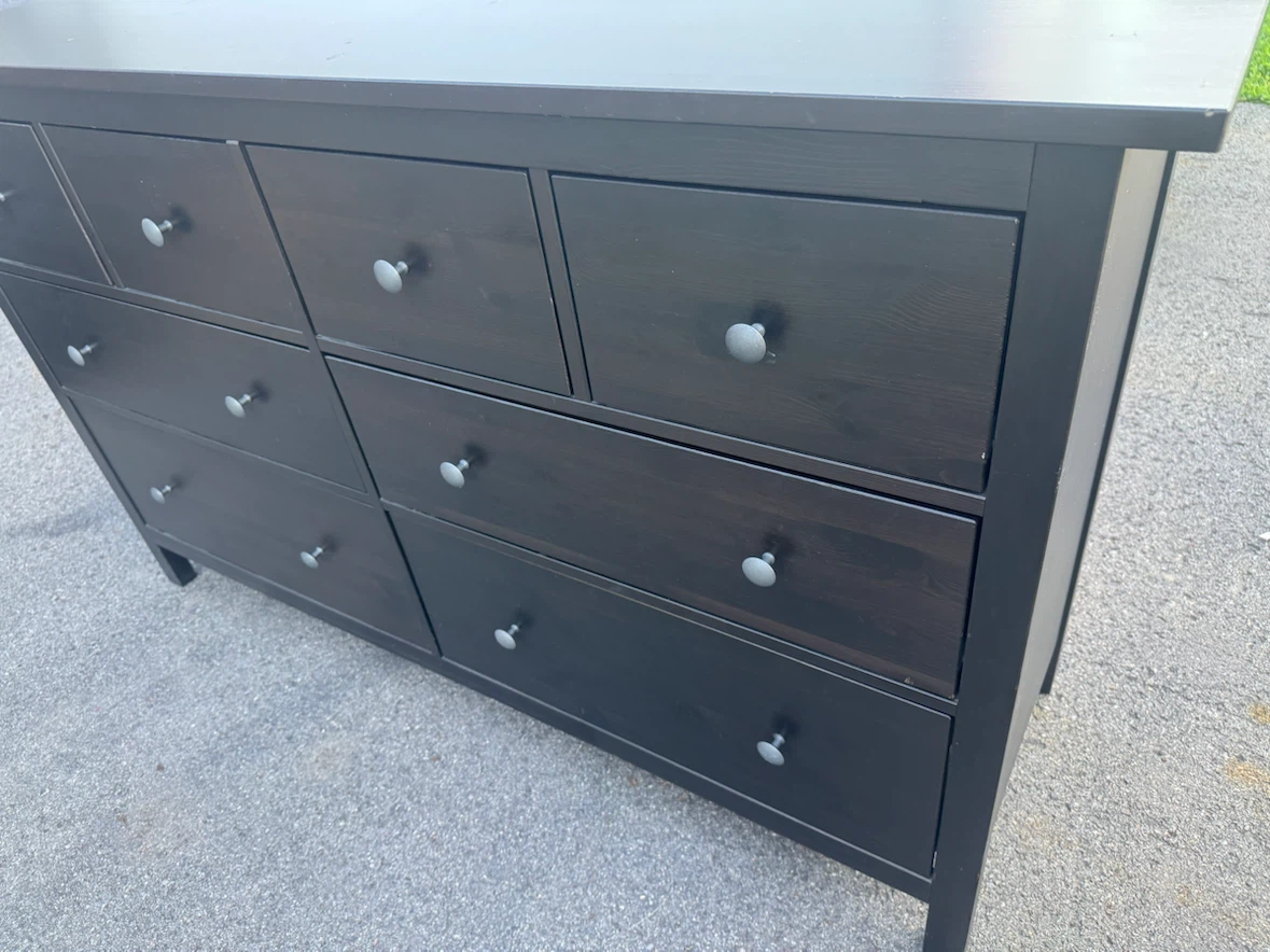 Ikea Dark Wood Dresser with 9 Drawers - photo 2