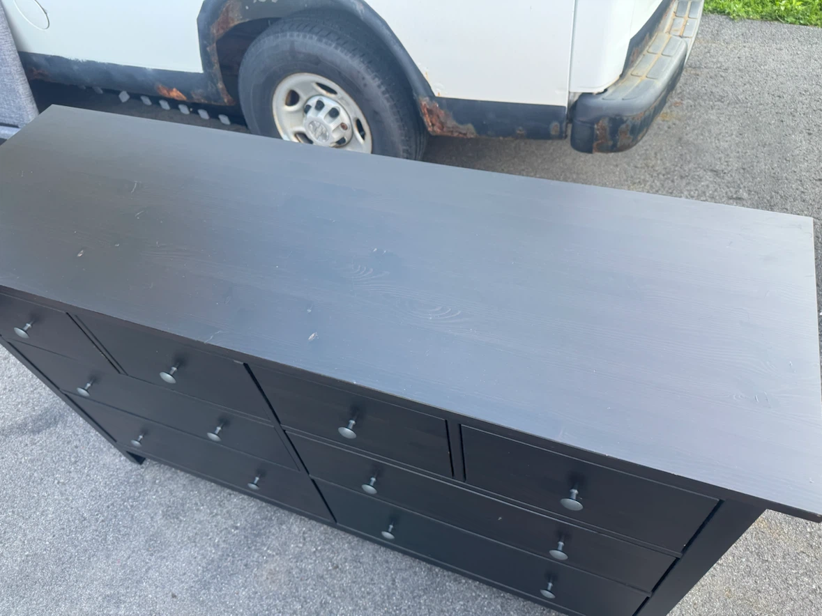 Ikea Dark Wood Dresser with 9 Drawers - photo 4