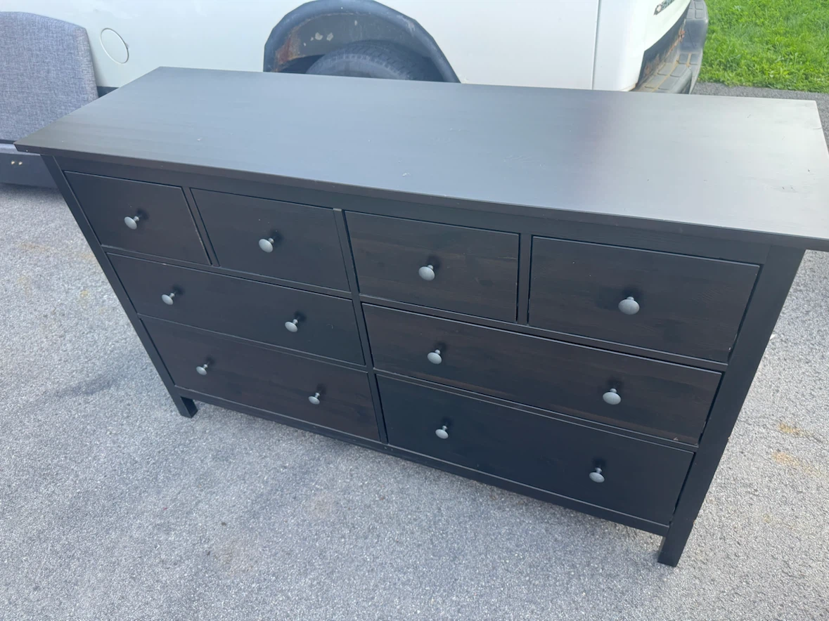 Ikea Dark Wood Dresser with 9 Drawers - photo 5