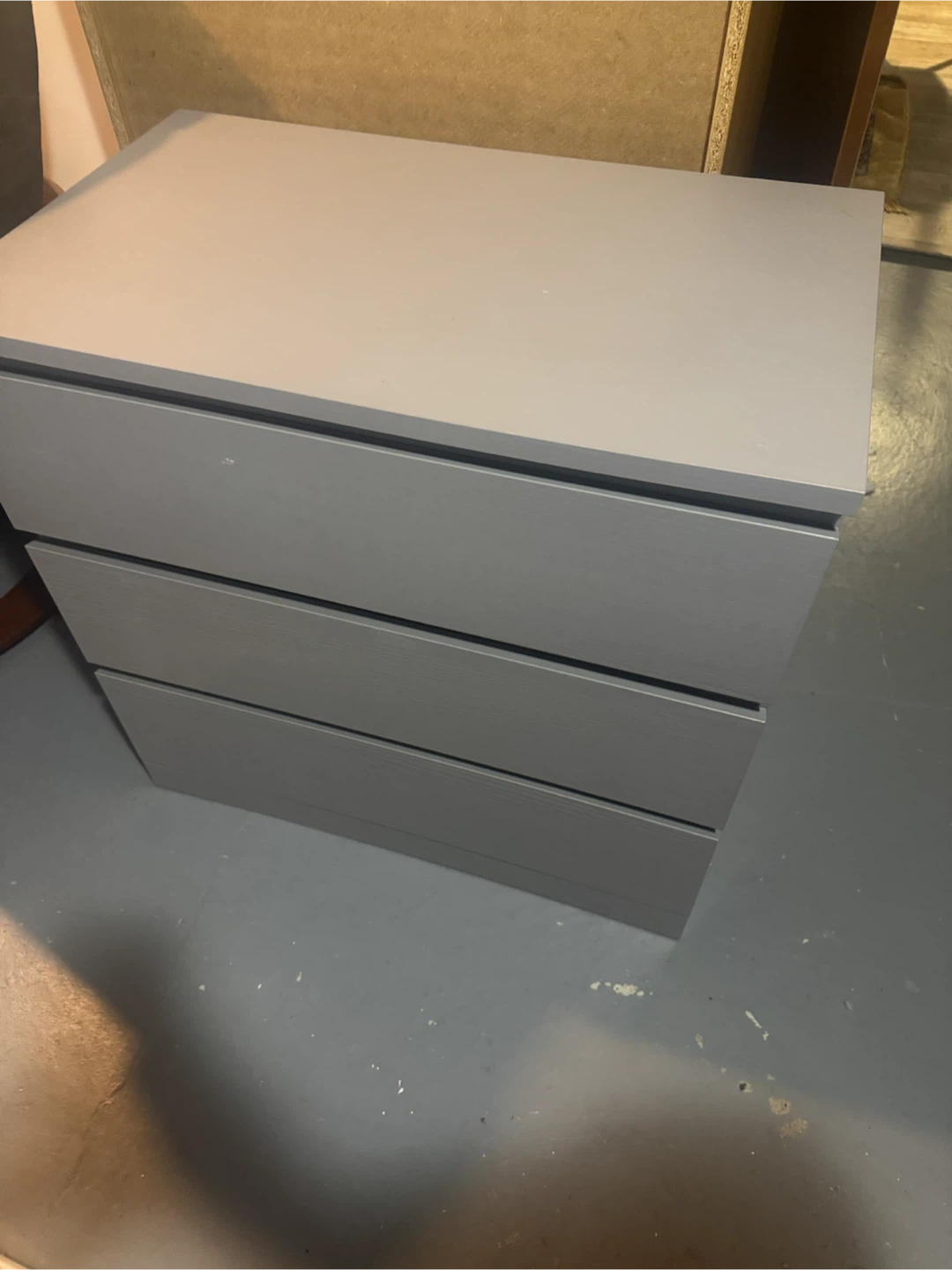 Ikea Grey 3-Drawer Dresser