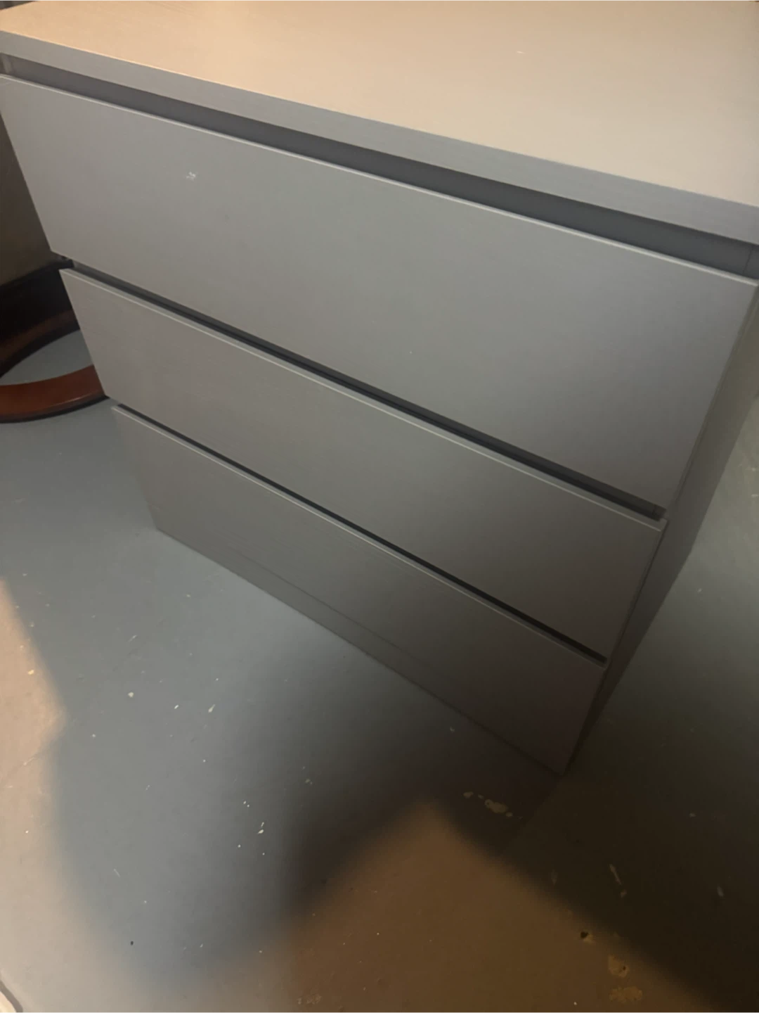 Ikea Grey 3-Drawer Dresser - photo 2