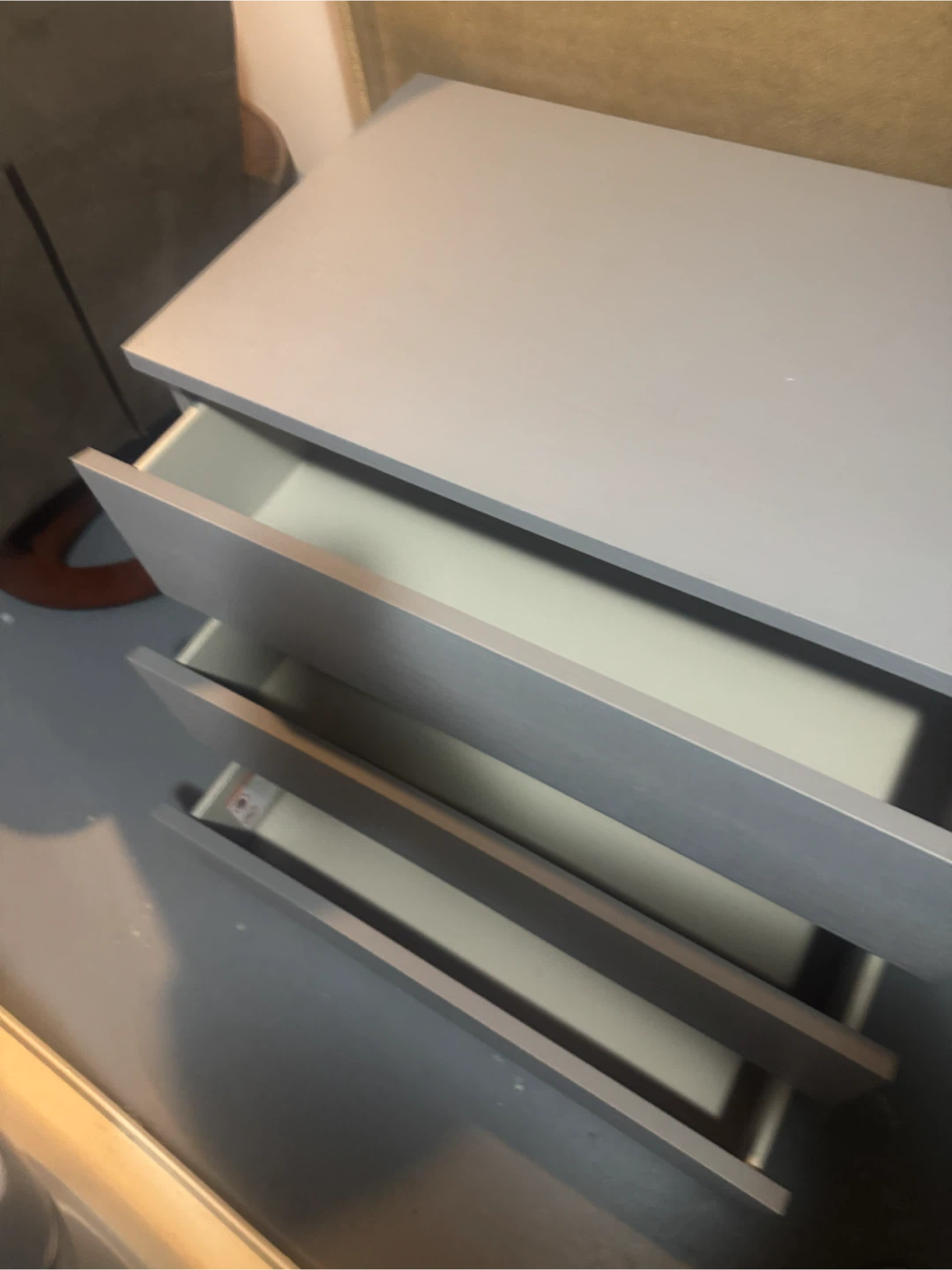 Ikea Grey 3-Drawer Dresser - photo 4