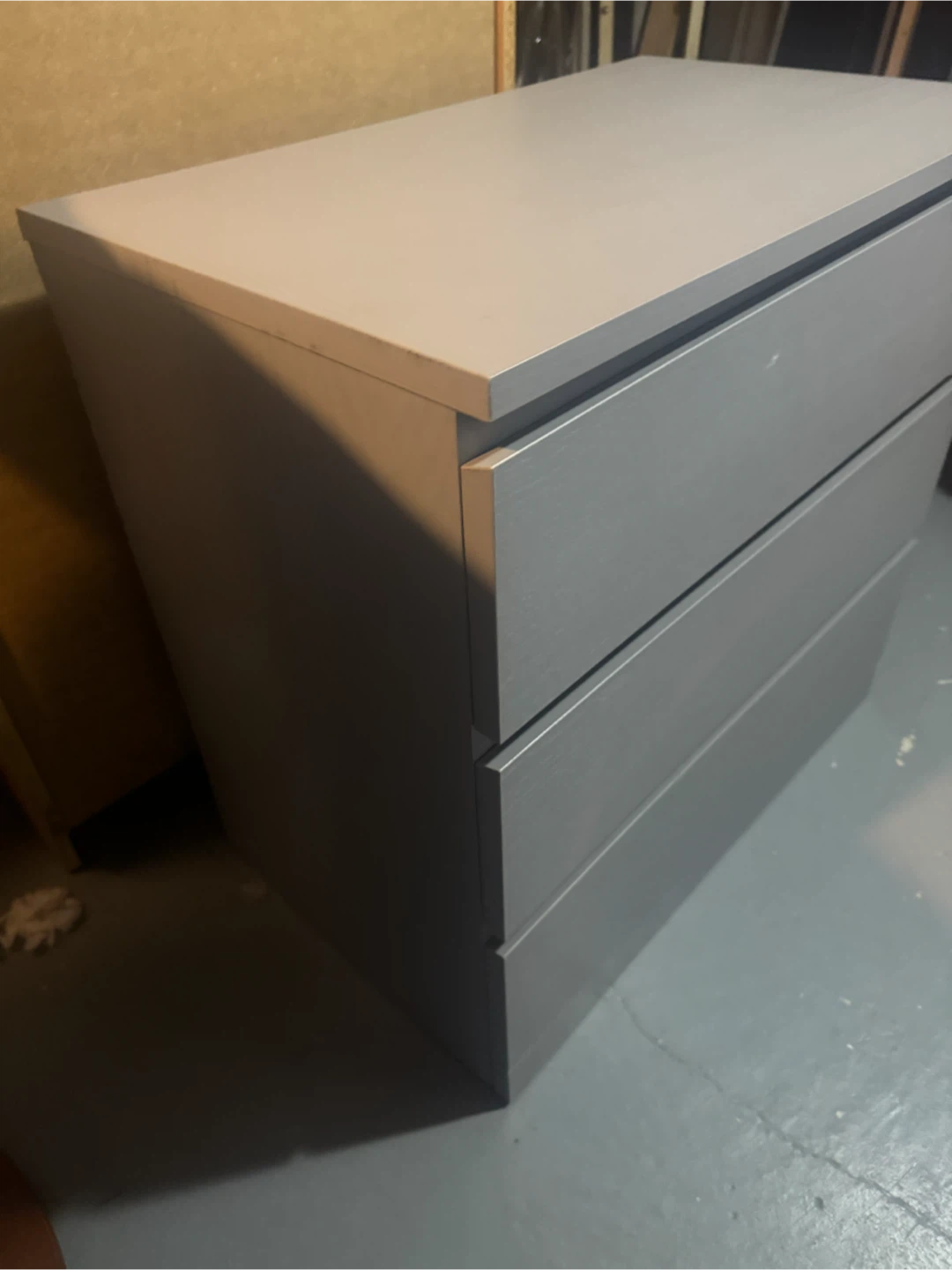 Ikea Grey 3-Drawer Dresser - photo 5