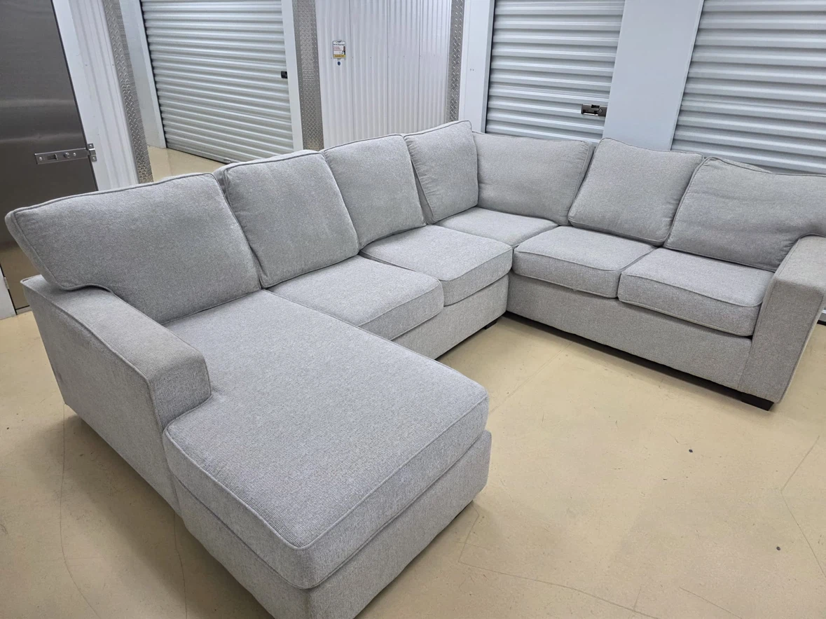 Ashley Grey Sectional Sofa with Chaise