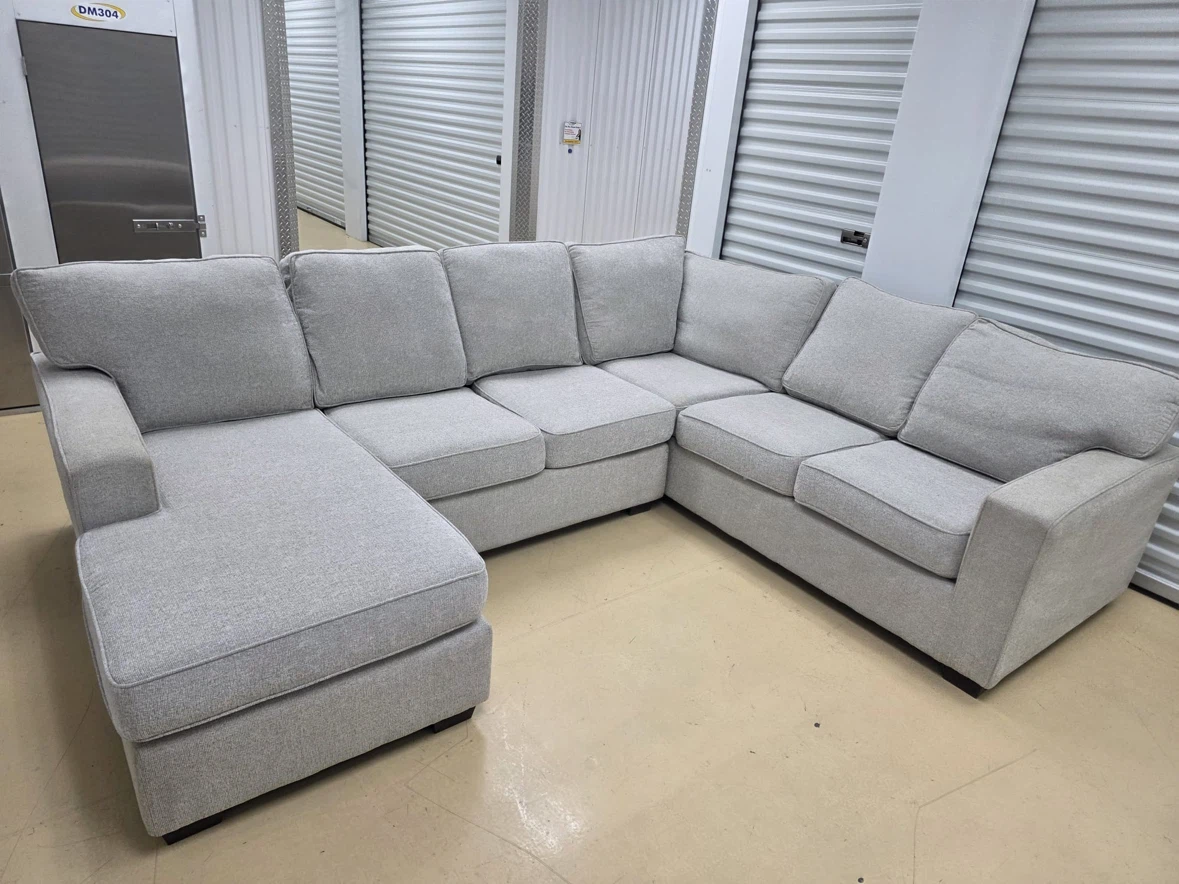 Ashley Grey Sectional Sofa with Chaise - photo 2