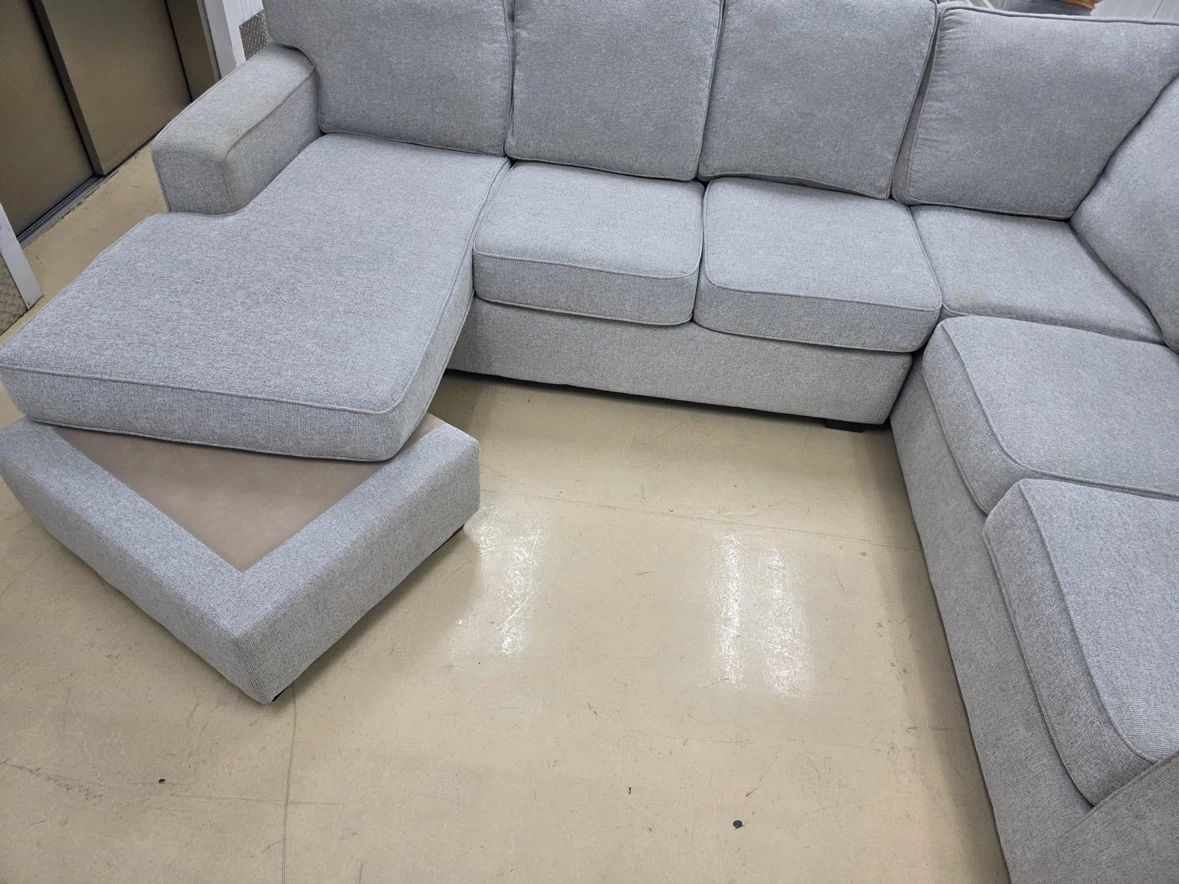 Ashley Grey Sectional Sofa with Chaise - photo 5
