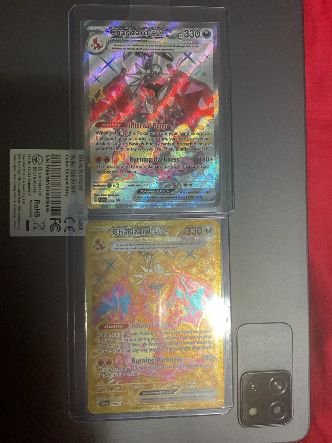 Pokemon Charizard EX Trading Cards (2 Cards)