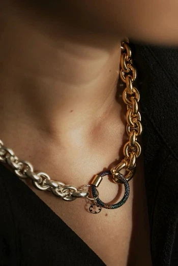 Mix Color CZ Micro Pave Circle Clasp Carabiner - photo 2