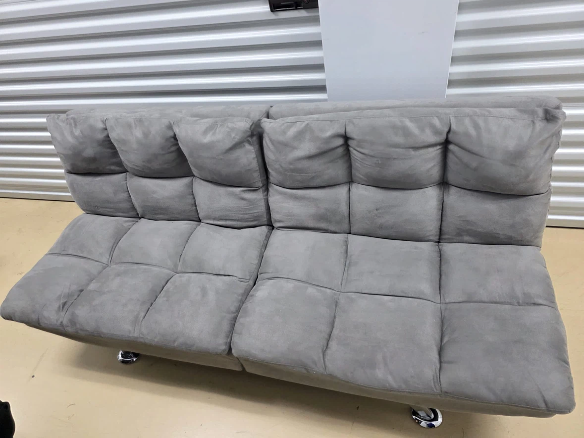 Grey Futon Sofa Bed - photo 2