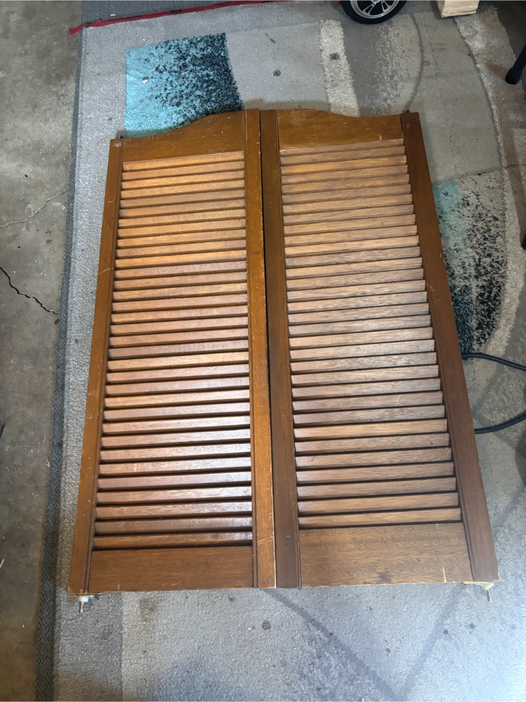 Vintage Wooden Louvered Doors