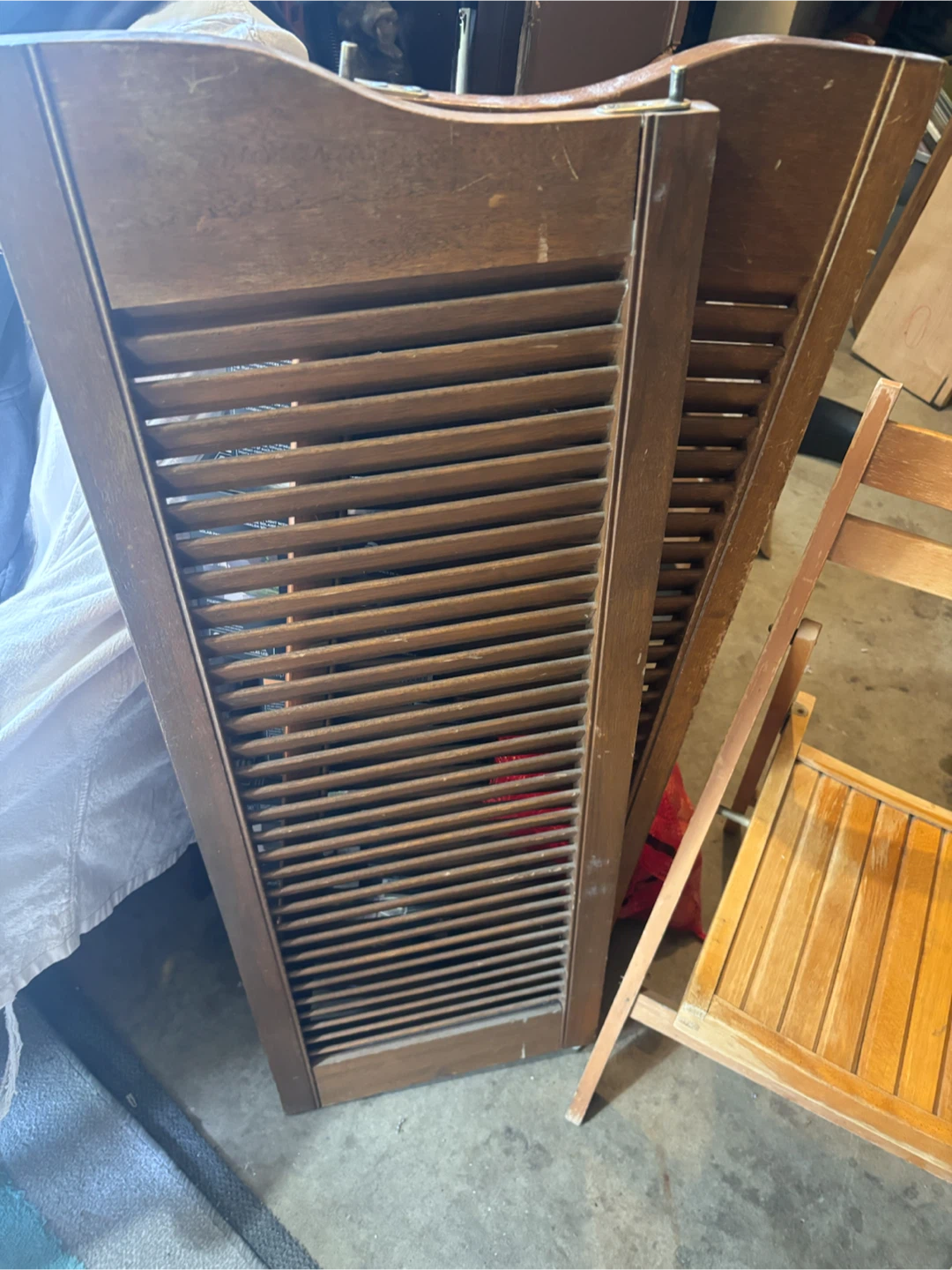 Vintage Wooden Louvered Doors - photo 2
