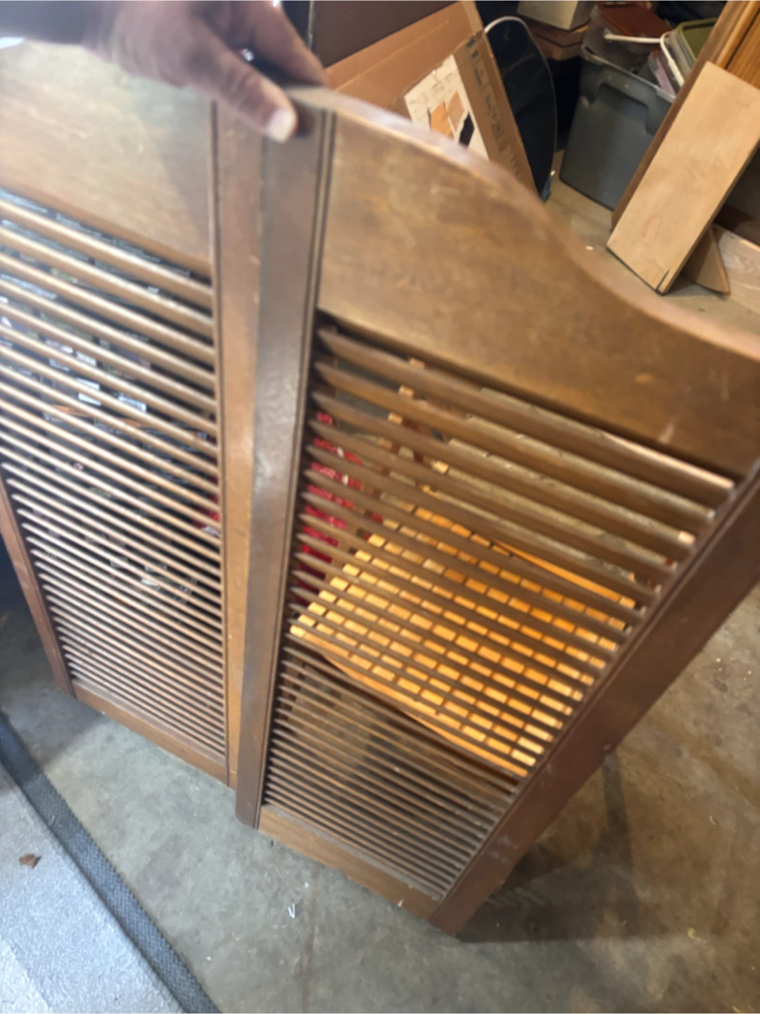 Vintage Wooden Louvered Doors - photo 3