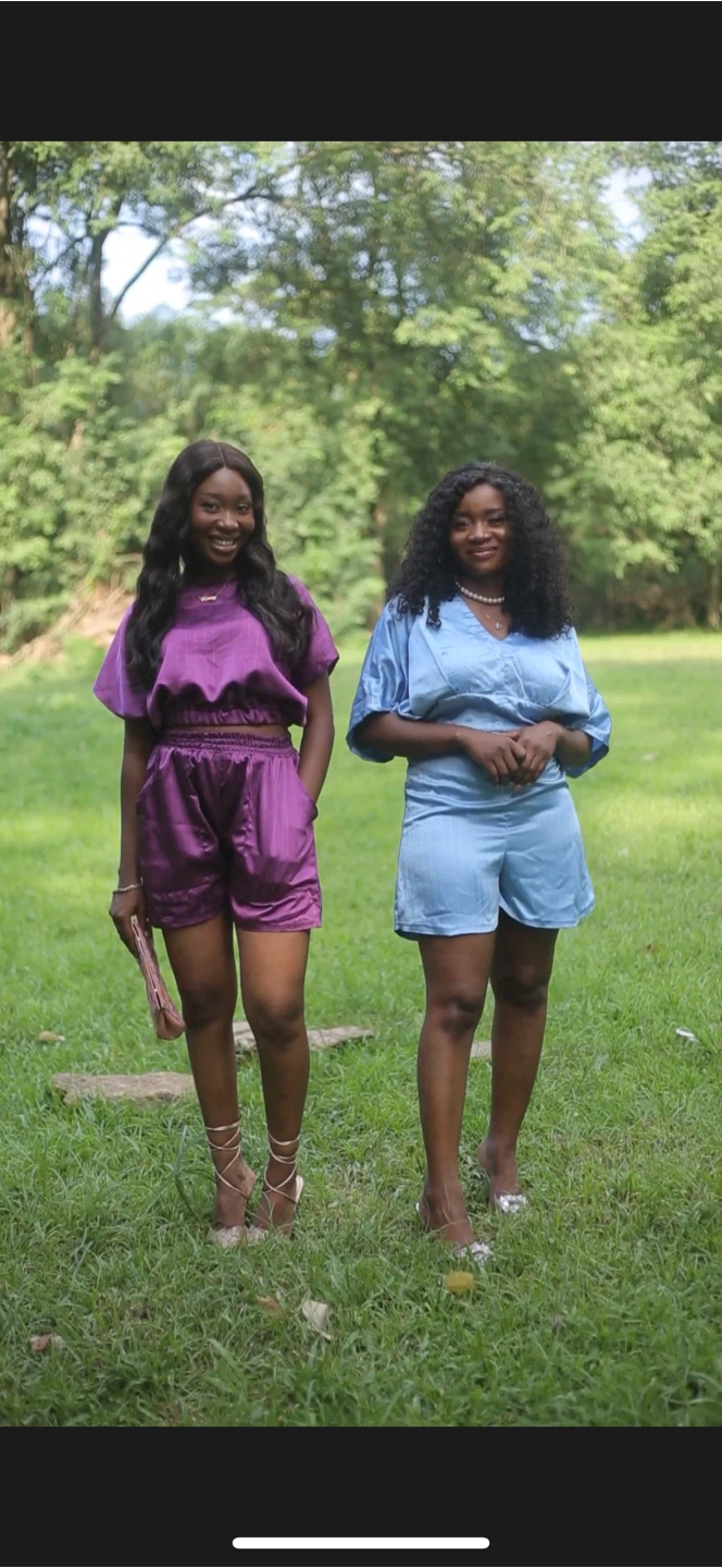 Satin Pajama Set - Purple - photo 3